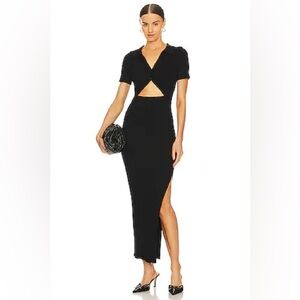 Anthropologie L•Space ‘Lena’ cutout collared midi dress, size medium